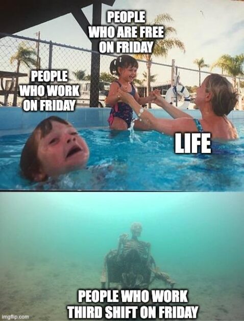 Drowning Friday meme