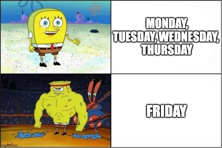 Spongebob Friday meme