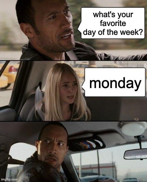 The Rock Friday meme