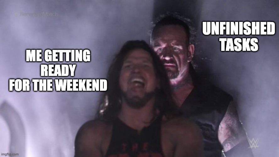 The Undertaker Friday meme