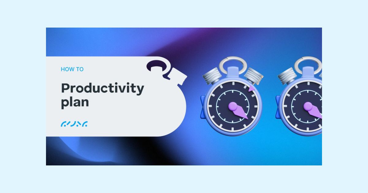 How to make a productivity plan in five easy steps