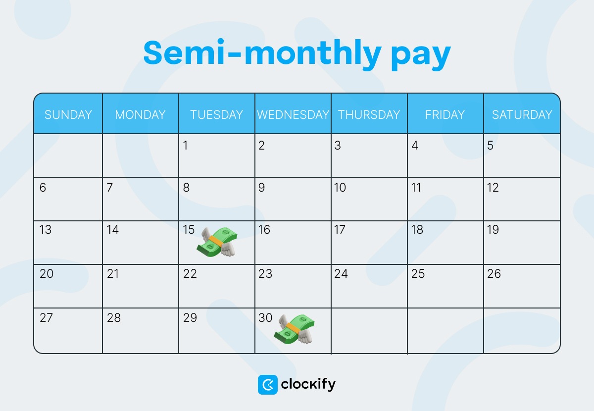 Semi-monthly pay