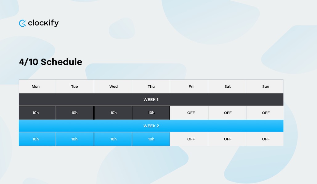 4-10 Schedule