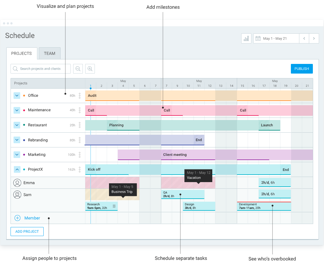 Clockify Schedule