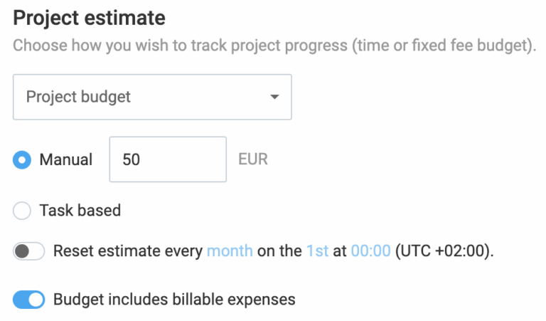 Project estimate