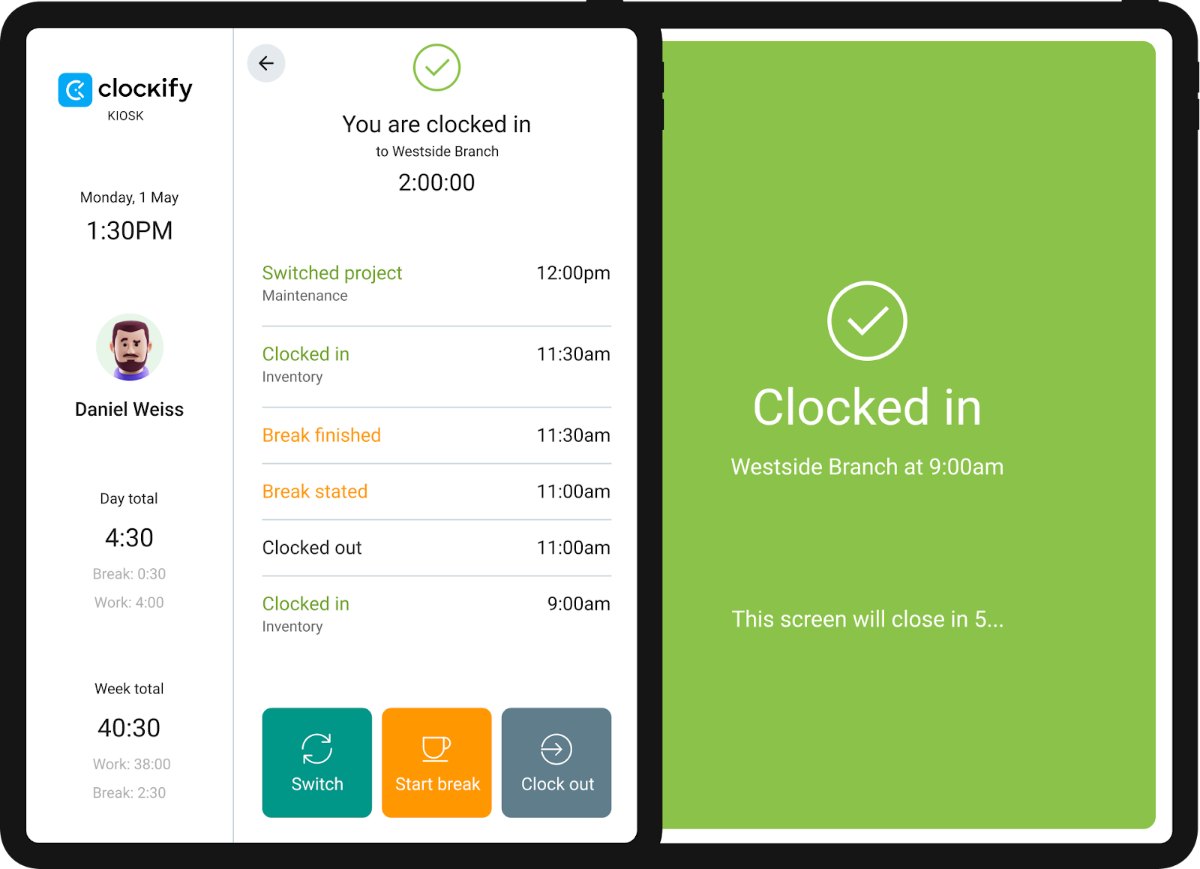 Clocking in via Clockify1