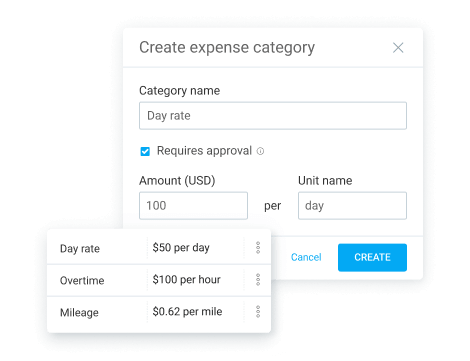 Creating expense categories