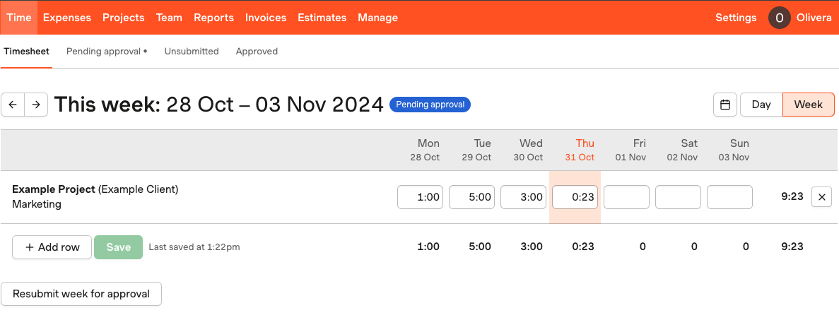 Harvest - Timesheet