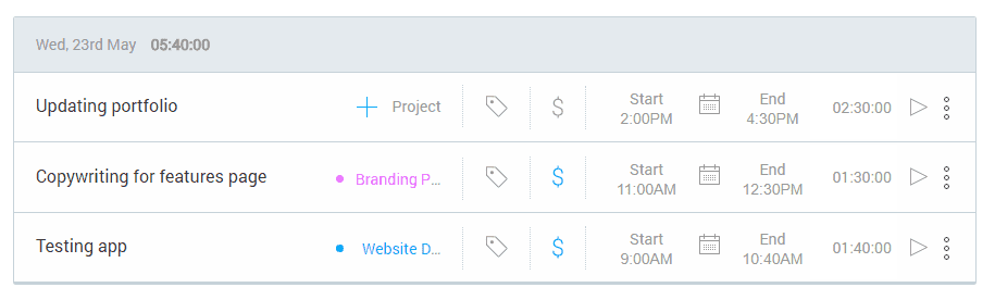 Calculating billable hours in Clockify