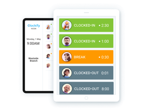 Kiosk Clockify