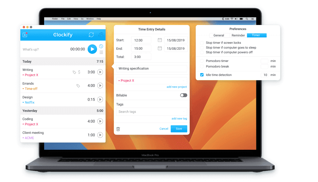 One-click timer on your desktop