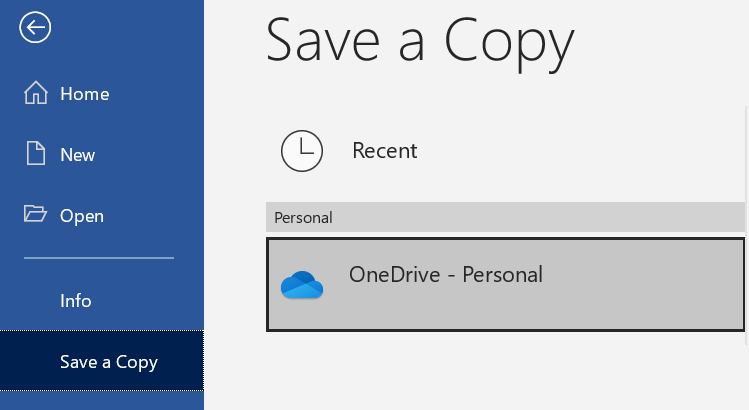 Saving Microsoft Office files directly to OneDrive