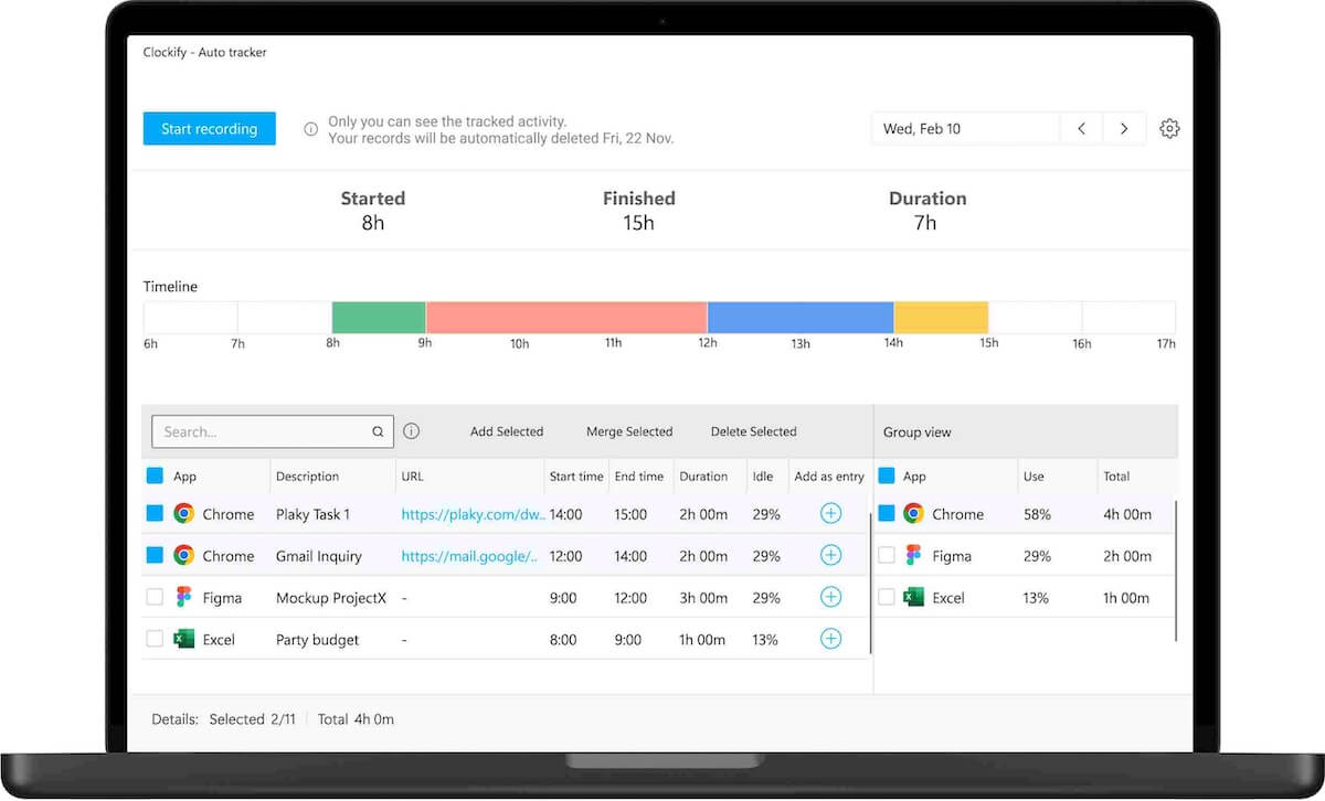 Track your apps and programs for greater productivity
