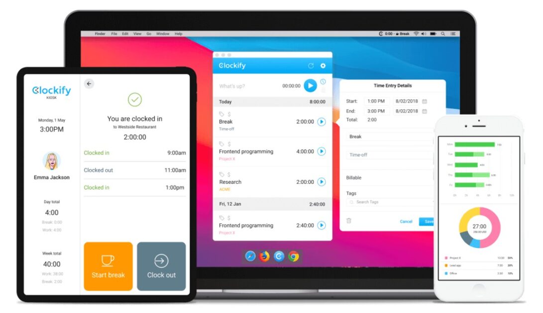 Start logging your hours on any device with Clockify