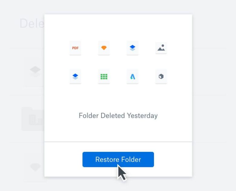 Using the Dropbox recovery system