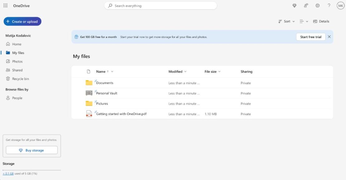 Microsoft Onedrive