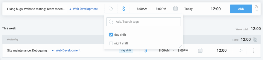 Apply tags for better team organization