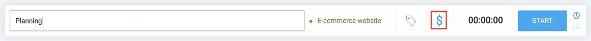 Marking a time entry as billable in Clockify