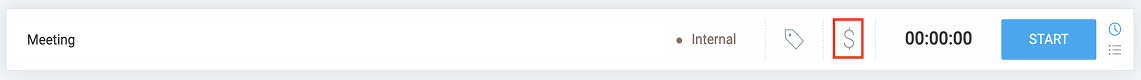 Marking a time entry as non-billable in Clockify