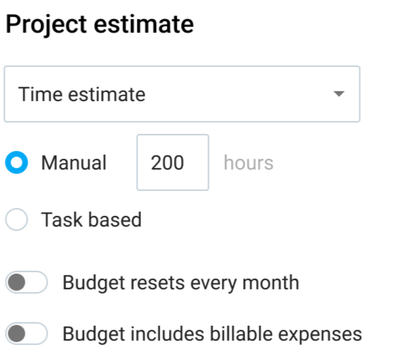Setting a time estimate in Clockify helps you organize your workload