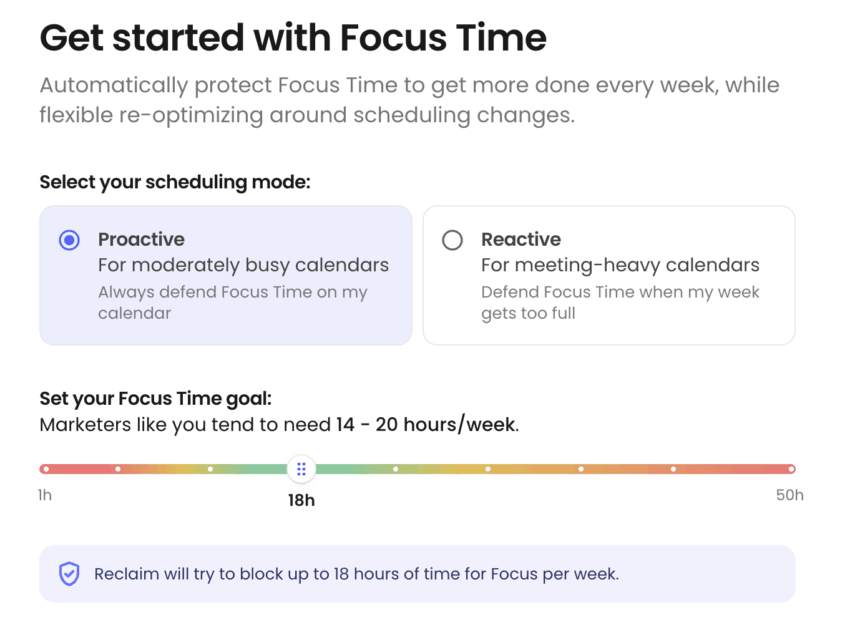 Setting your scheduling mode in Reclaim.ai