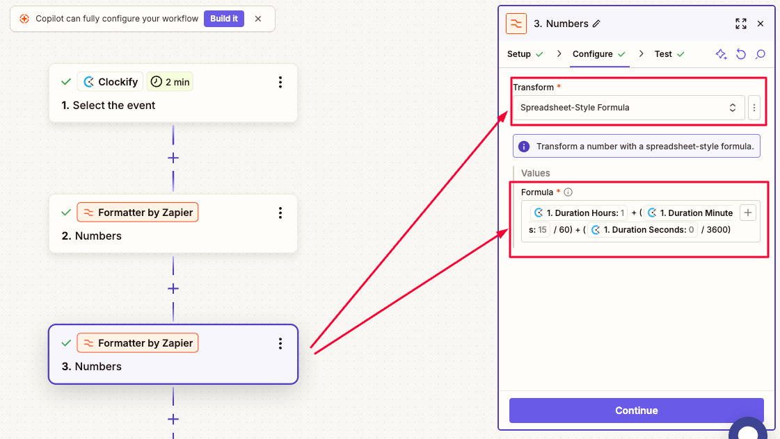 Spreadsheet-Style Formula in Formatter by Zapier