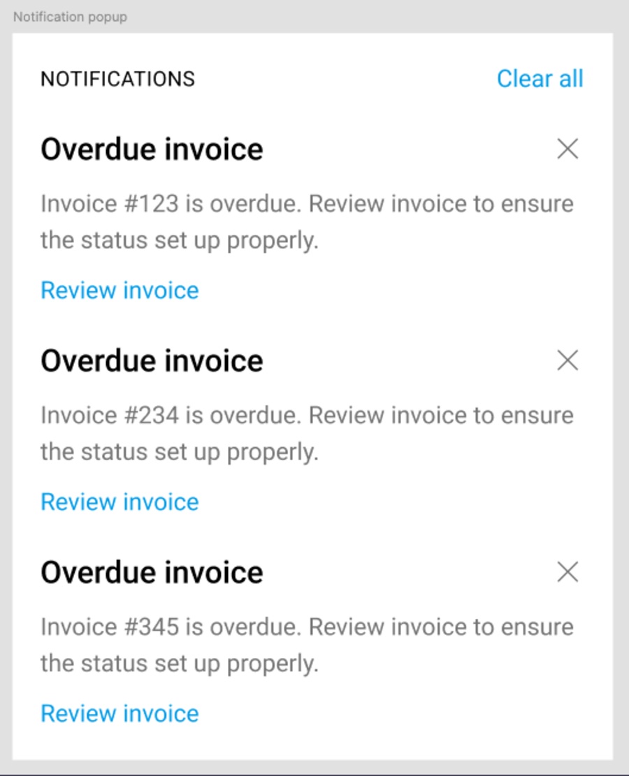 Get notified about late payments to protect your cash flow