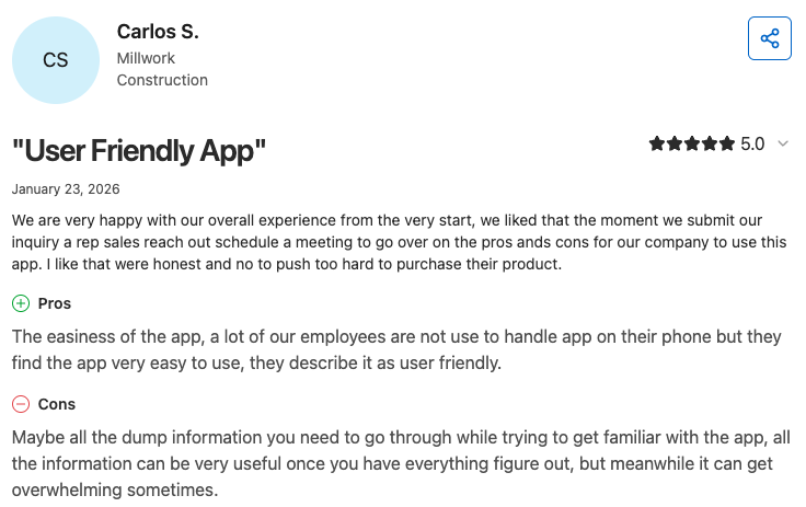 Connecteam user review