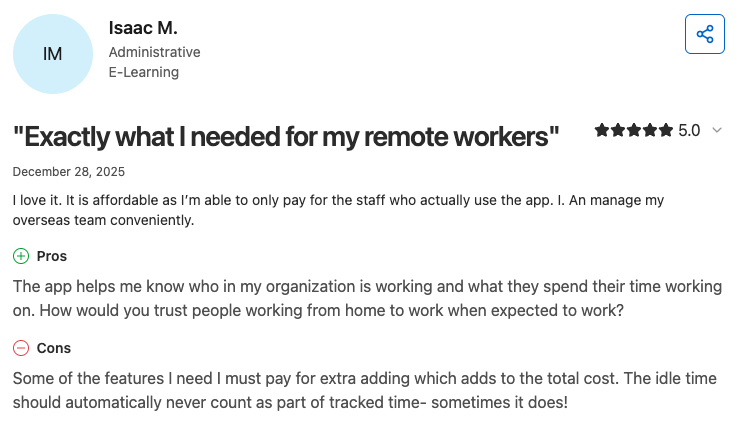 Hubstaff user review