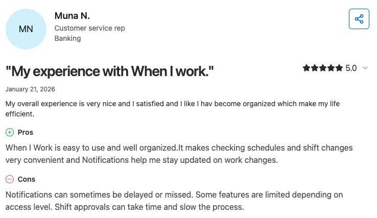 When I Work user review