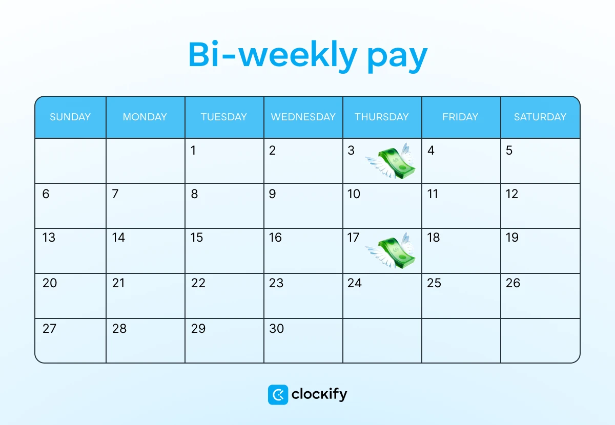Bi-weekly pay