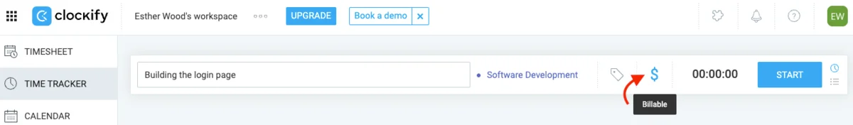 Timing billable tasks
