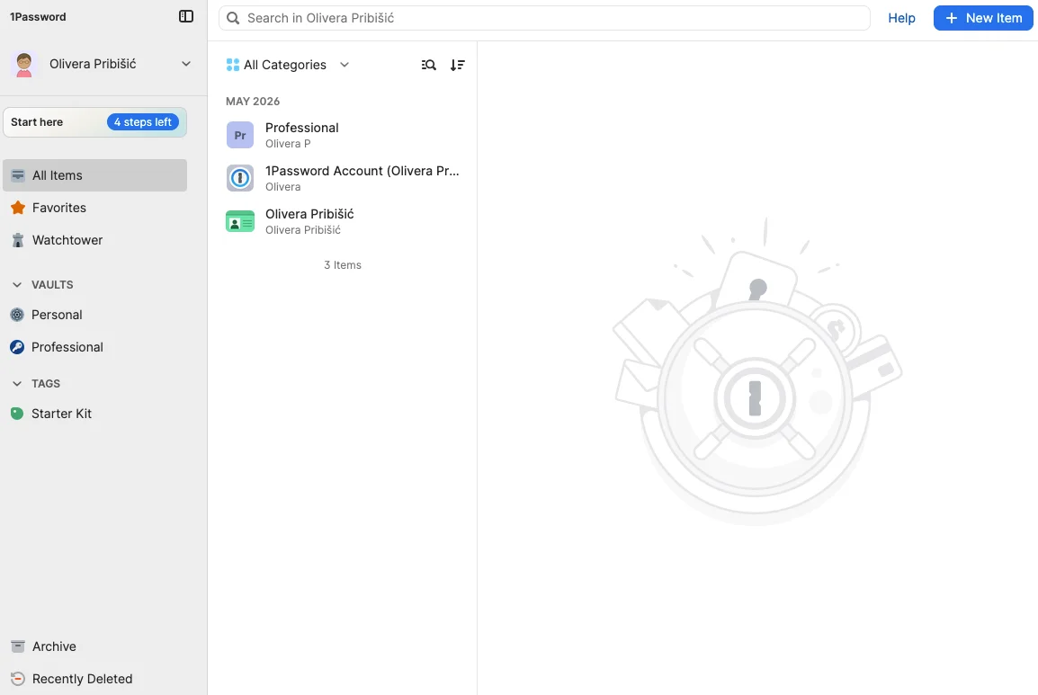 1Password homepage