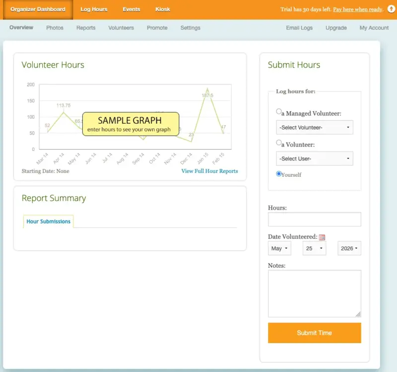 Track It Forward homepage