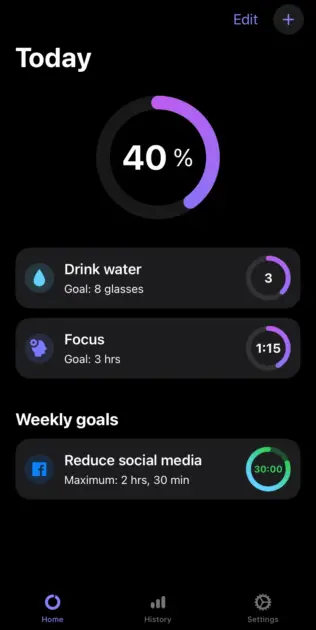 Awesome Habits - homepage