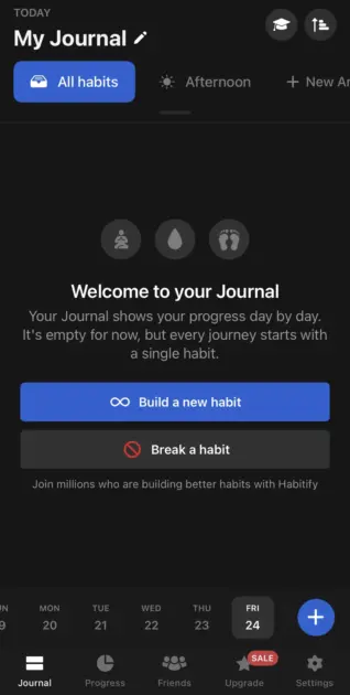 Habitify - homepage