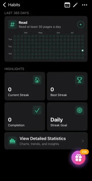 Progress highlights in Streaks