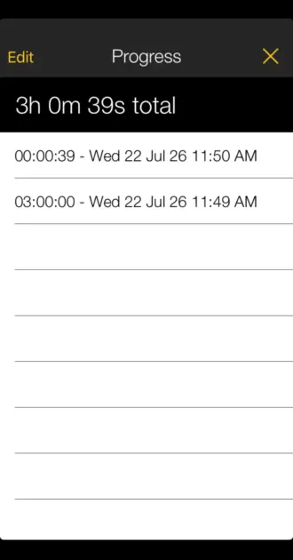 Progress information in 10,000 hours