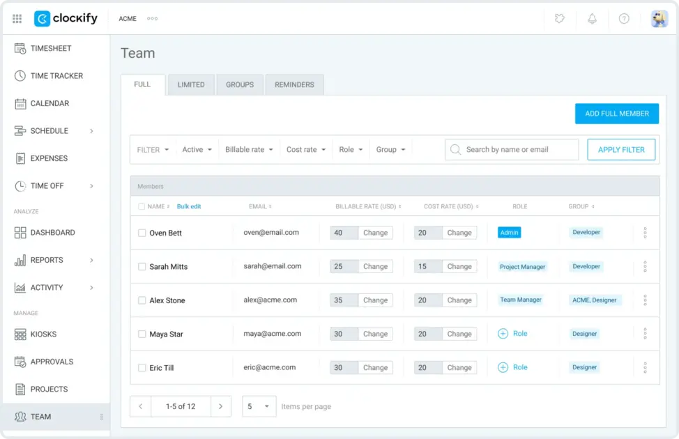 Setting up Clockify for time tracking