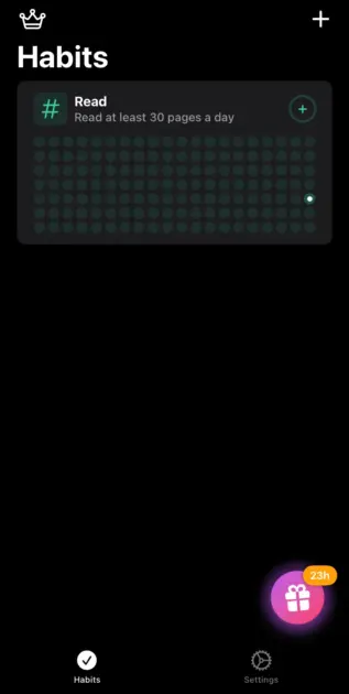 Streaks Daily Habit Tracker - homepage