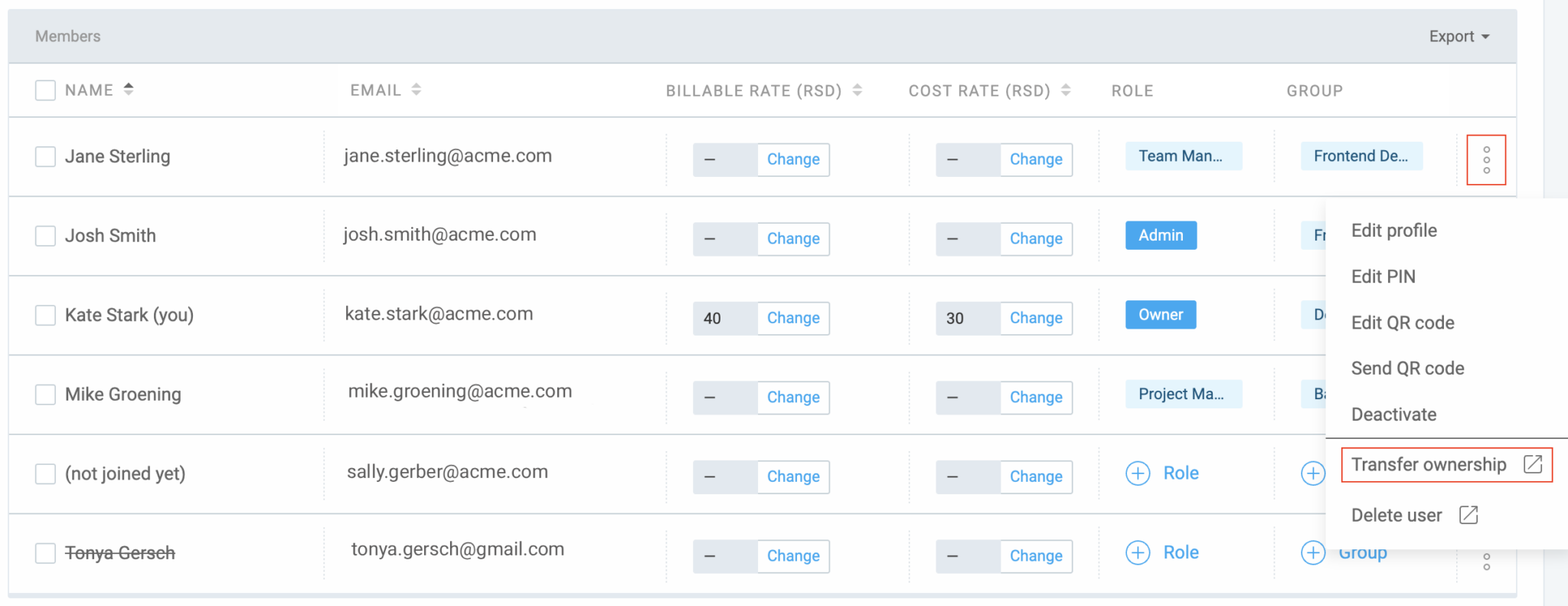 Invite & manage users - Clockify Help