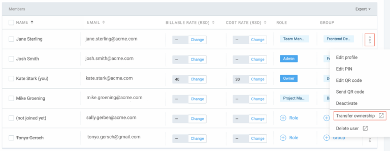 Invite & manage users - Clockify Help