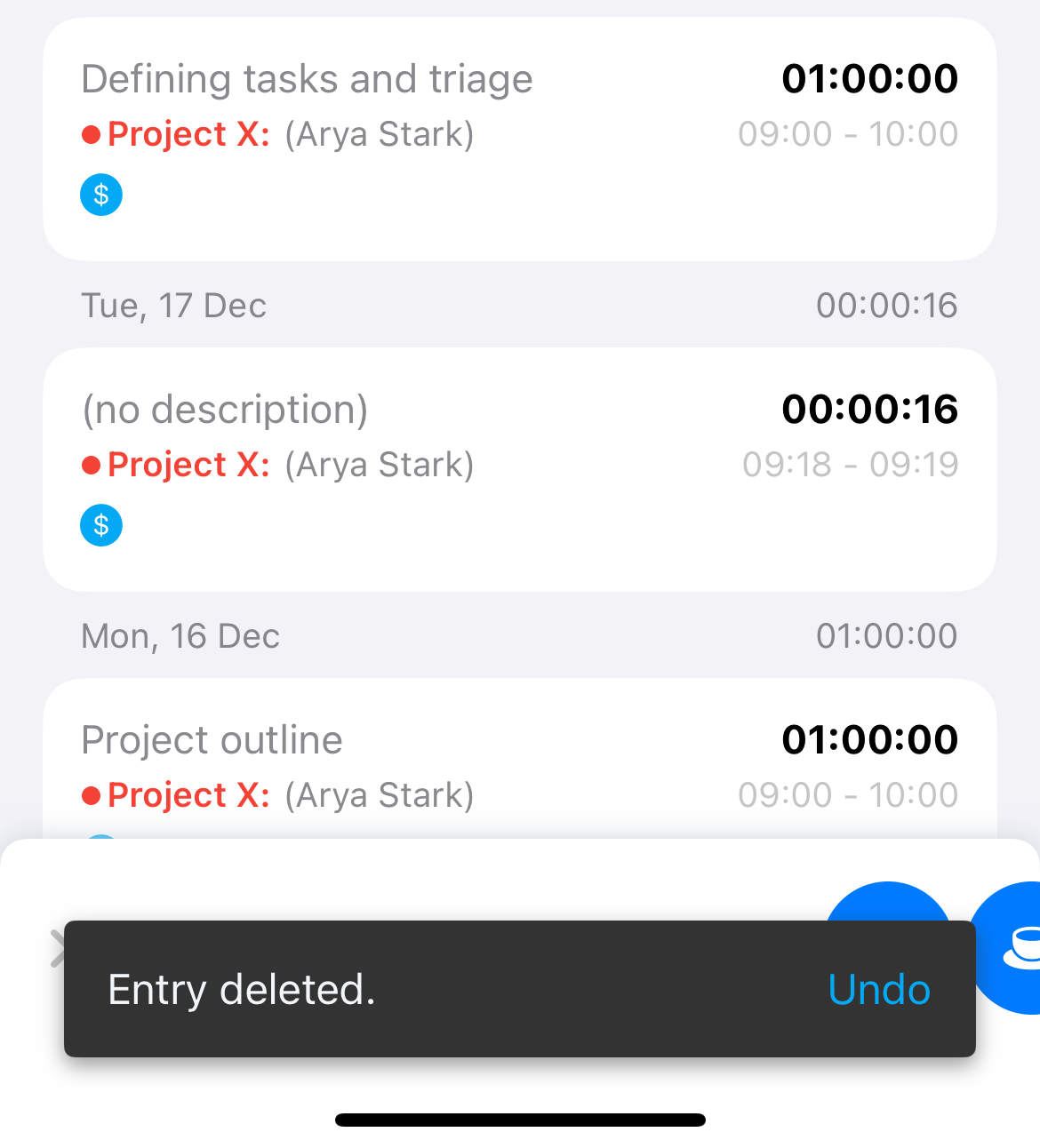iOS app - Clockify Help