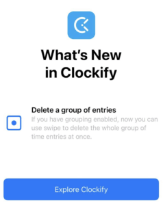 iOS app - Clockify Help