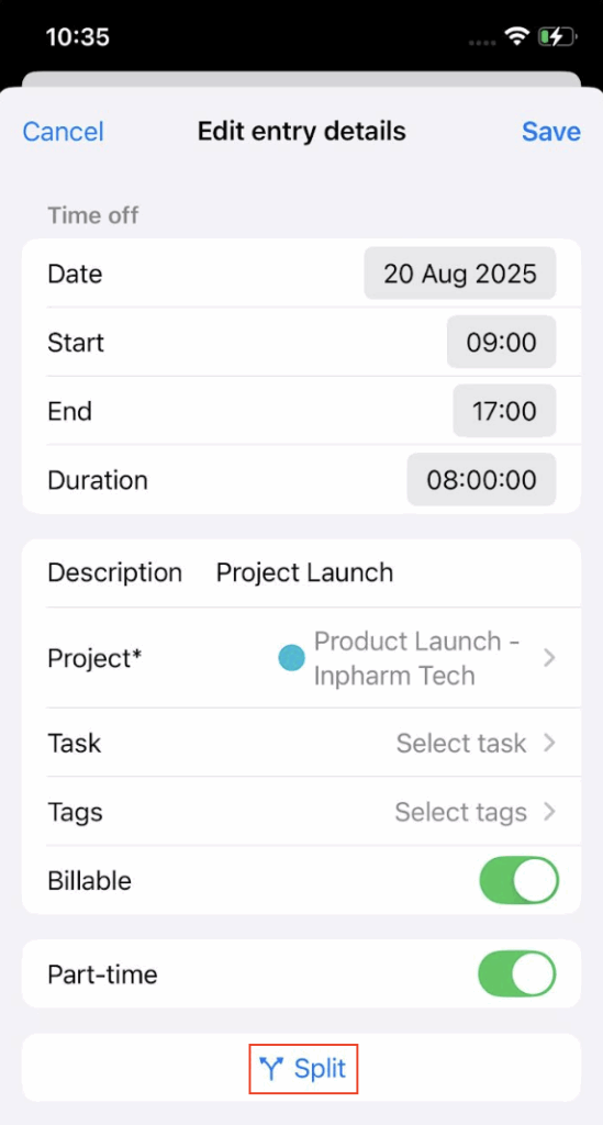 iOS app - Clockify Help