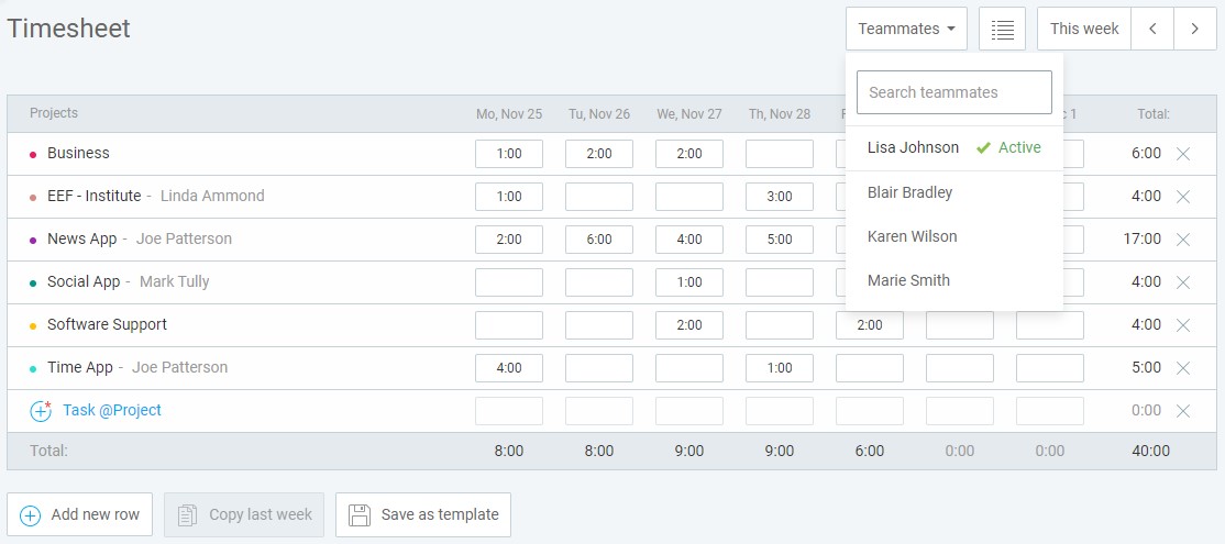 Entering Time In Timesheet Clockify Help