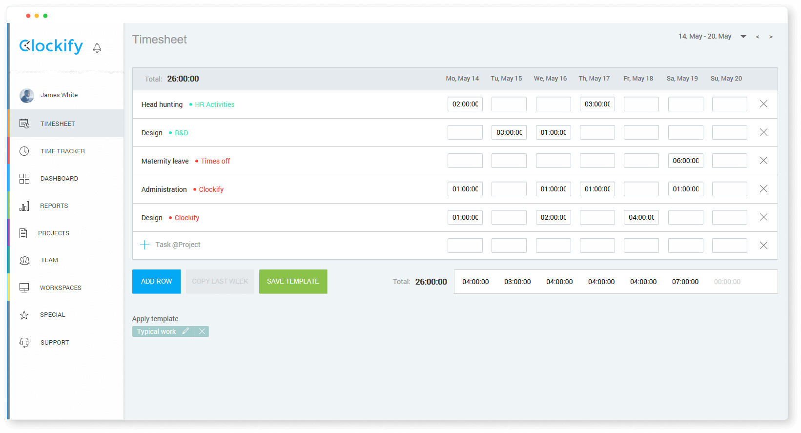 Entering time in timesheet – Clockify Help