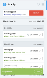 Browser extension - Clockify Help