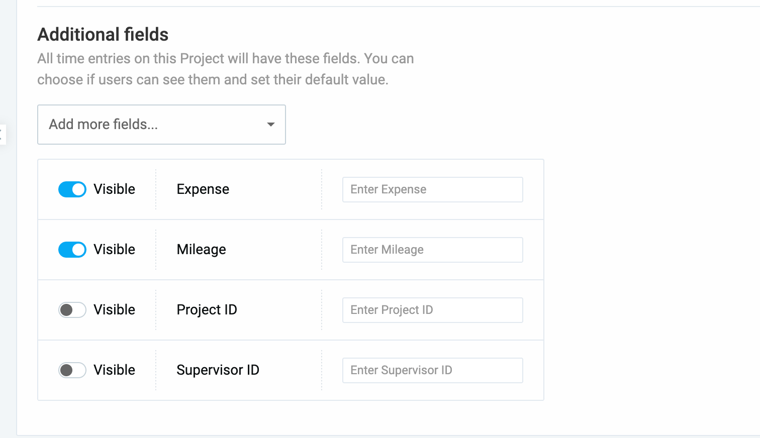 Custom fields - Clockify Help
