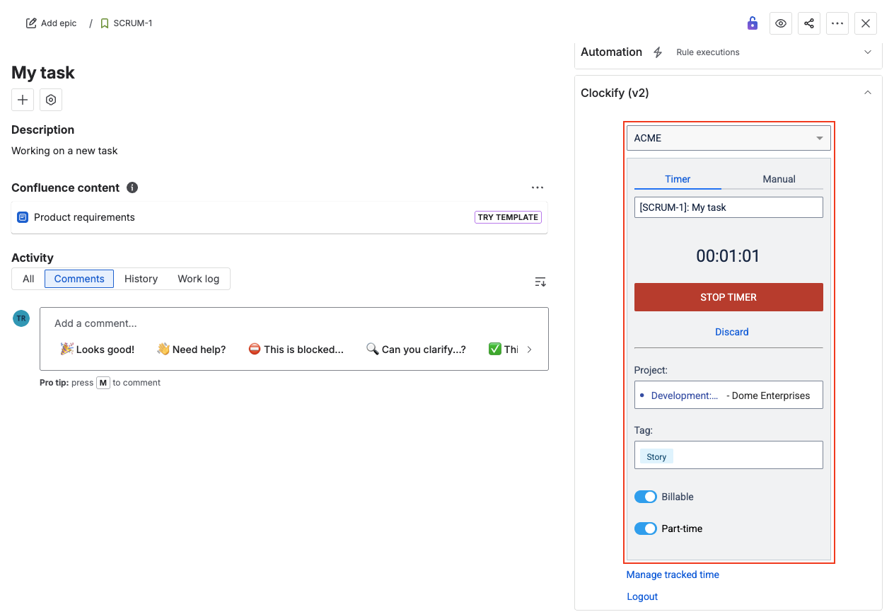 Jira: Clockify 2 way integration - Clockify Help